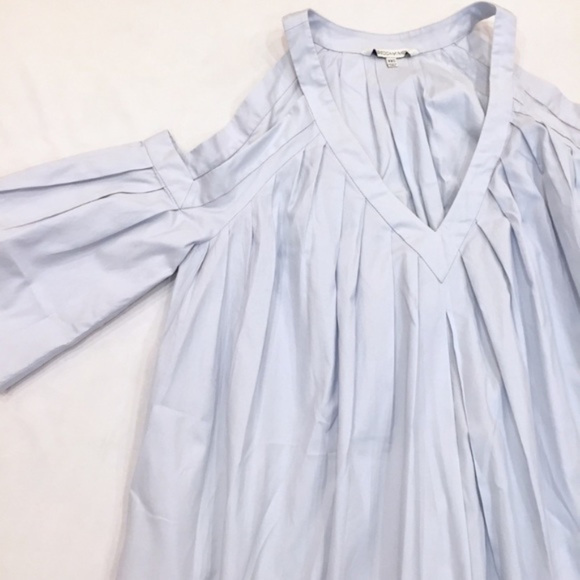 Rebecca Minkoff Light Blue Cold Shoulder Dress - Picture 3 of 8